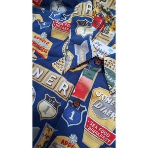 Reyn Spooner American Classics XL Diner Hawaiian Shirt Rayon Short Sleeve